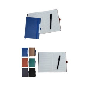 A 5 Dateless Hard Bound Notebook with Pen