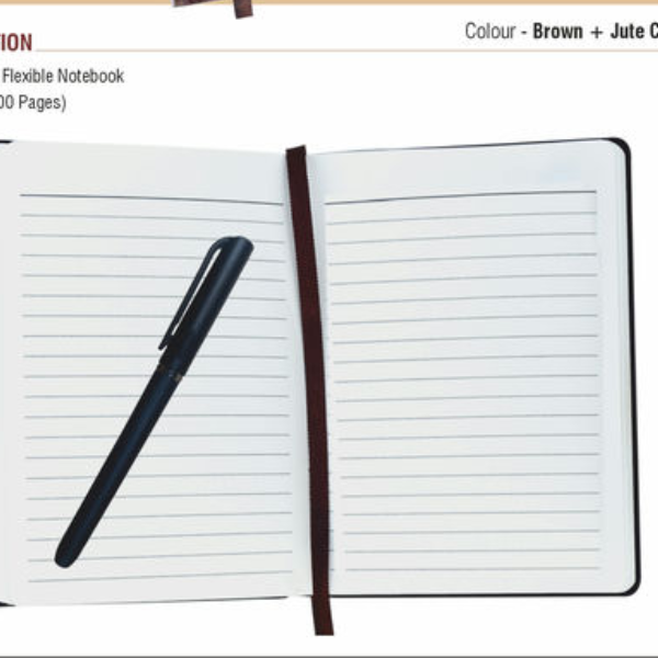 A 6 Dateless Flexible Notebook with Pen - Image 3