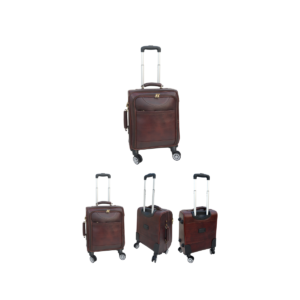 Cabin Trolley Bag - Genuine Leather (4 Wheeler)