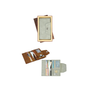 Unisex Wallet with Mobile Pocket- Leatherette