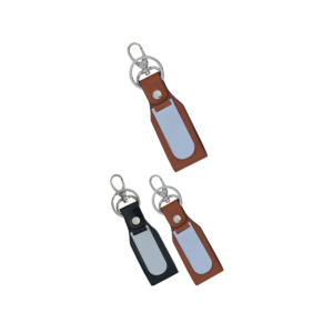 Key Ring with Dog Hook - Leatherette