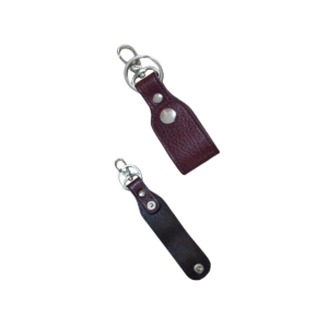 Key Ring with Dog Hook- Genuine Leather