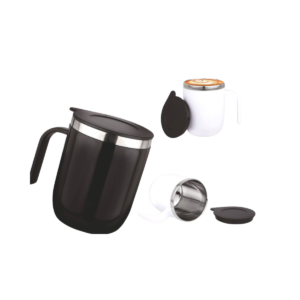 Oxford: Stainless Steel Double wall Coffee Mug with Round
handle | Leak Proof |