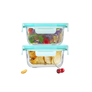 Glass Food Storage Containers Set of 2