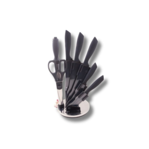 Kitchen Knife Set of 7 Pcs With Rotating Stand