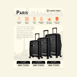 Paris Trolley Set – Lightweight Spinner Luggage