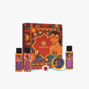 Elegance Beauty Kit – Night Cream, Saffron Neem Face & Body Wash, Rose Oudh Oil