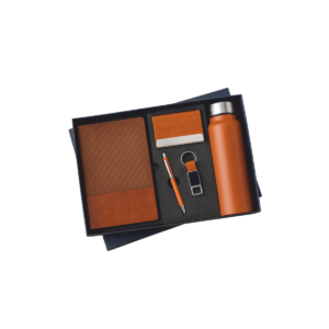 Hamply VX-512 – 5-in-1 Diary, Pen, Keychain, Card Holder & Steel Bottle Set