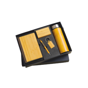 Hamply LX-534 – 5-in-1 Diary, Pen, Keychain, Card Holder & Steel Bottle Set