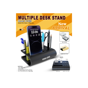 Multi-Functional Metal Desk Organizer with Mobile Stand & Stationery Holder
