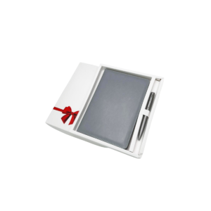 2-in-1 A5 Premium Leather Diary & Pen Gift Set with Custom Logo Plate