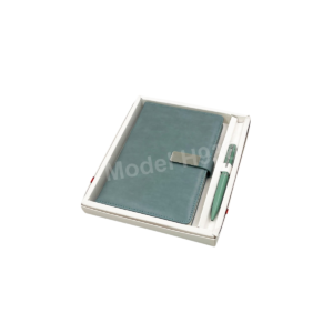 2-in-1 Premium Notebook Diary & Metal Pen Gift Set with Strap Closure