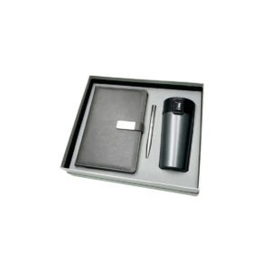 3-in-1 Premium Gift Set with Notebook Diary, Vacuum Flask Mug & Metal Pen