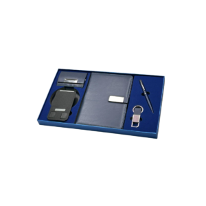 5-in-1 Premium Corporate Gift Set with Diary, Mobile Stand, Card Holder, Pen & Keychain