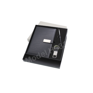 3-in-1 A5 Diary, Metal Pen & Keychain Gift Set with Premium Box