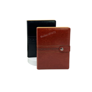 Executive Office Planner Diary with Document Holder & Button Closure – PU Leather Notebook Organizer