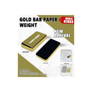 Gold Bar Metal Paper Weight – Premium Desk Accessory for Office & Corporate Gifting