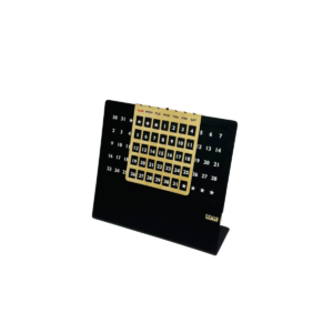 Steel Lifetime Calendar with Rotating Month Display – Big Size Perpetual Desk Calendar