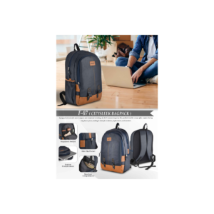 F-07 Citysleek Laptop Backpack – Stylish Office & Travel Bag