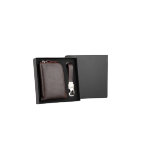 2-in-1 Faux Leather Gift Set – Premium Men’s Wallet & Keychain Combo
