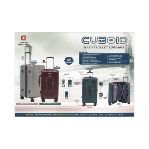 Cuboid Hard Top Trolley Luggage Set | 65cm & 75cm Check-in Suitcases | Durable Travel Bags with Wheels