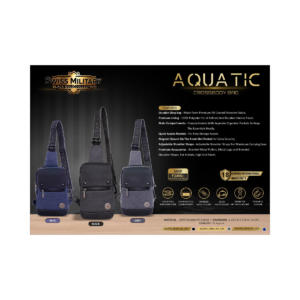 Aquatic Crossbody Sling Bag | Durable Polyester Travel & Casual Shoulder Bag