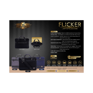 Flicker Laptop Sling Bag | PU Trim Business Laptop Bag (Up to 15.6") | Durable Office Shoulder Bag