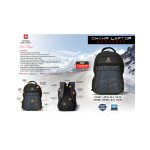 Champ Laptop Backpack | 18L Durable Travel & Office Bag (Fits Up to 15.6")