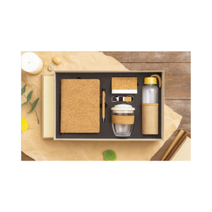 Eco-Friendly Corporate Gift Set – 6-in-1 Sustainable Kit with Notebook, Bottle, Pen & Accessories