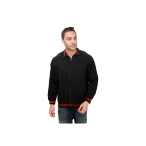 Ruffty Winter Play High Neck Sweatshirt for Men – Cotton Rich Zipper Sweatshirt with Kangaroo Pockets
