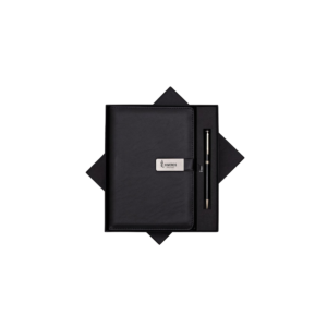 Premium Leatherette Organizer Diary with Metal Pen Gift Set – Executive Corporate Combo in Luxury Box