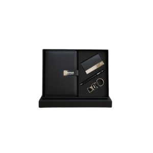 Premium 4-in-1 Executive Gift Set with Organizer Diary, Card Holder, Keychain & Pen