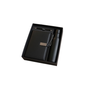 Premium 3-in-1 Executive Gift Set with Organizer Diary, Stainless Steel Flask & Metal Pen