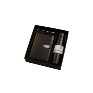 Premium 3-in-1 Corporate Gift Set with Leatherette Diary, Insulated Flask & Metal Pen – Elegant Executive Combo