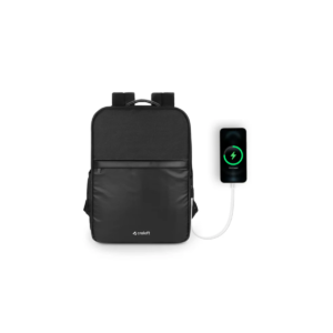 Water-Resistant Laptop Backpack with USB Charging Port, 21L Capacity, 15.6” Laptop Compartment