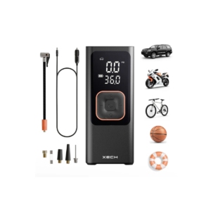 XECH Portable Rechargeable Tyre Inflator Air Pump with Power Bank