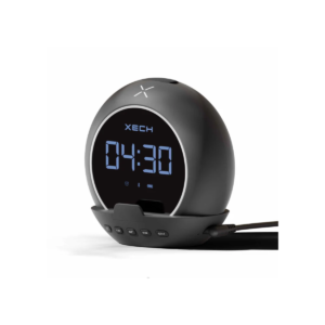 XECH Ellipse Bluetooth Clock Speaker with LED Display, Alarm Clock, Pen Stand, USB-C Rechargeable