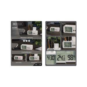 Everyday Organisers Decider Multifunctional Digital Clock with Pen Stand, Alarm, Calendar, Temperature