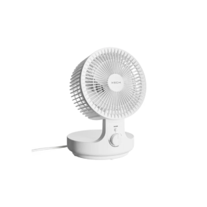 XECH Air Wave Desk Oscillation Fan with 120° Swing, Quiet Brushless Motor, Foldable Table Fan for Bedroom