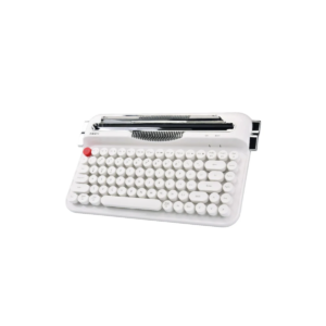 XECH Vintage Typewriter Wireless Keyboard with Round Keycaps