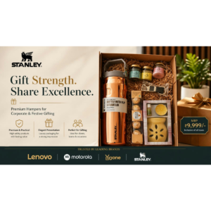 Stanley Premium Corporate Gift Hamper with Flip Straw Lid Bottle, Chocolates, Aroma Candles & Luxury Festive Gift Box