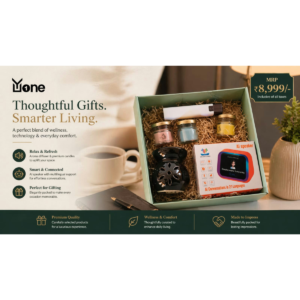 Yone Premium Corporate Gift Hamper with AI Smart Speaker, Aroma Candles & Luxury Wellness Gift Box