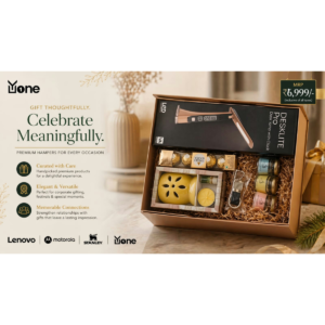 Yone Premium Corporate Gift Hamper with LED Desk Lamp, Chocolates, Aroma Candles & Luxury Gift Box