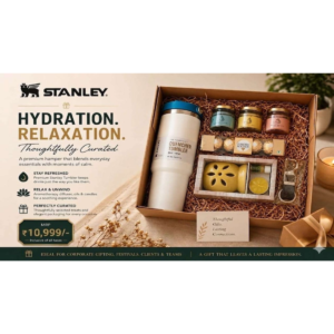 Stanley Premium Corporate Gift Hamper with Quencher Tumbler, Aroma Diffuser, Candles, Chocolates & Luxury Wellness Gift Box