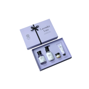 Luxury Personal Care Gift Set with Body Wash 100ml, Body Lotion 100ml, Lip Balm 10g & Hand Creme 30g
