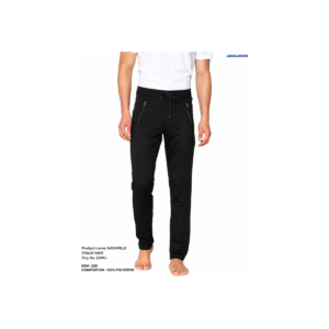 Nashville Pant Premium Black Polyester for Men – Regular Fit Lightweight Dry Fit Track Pants Joggers