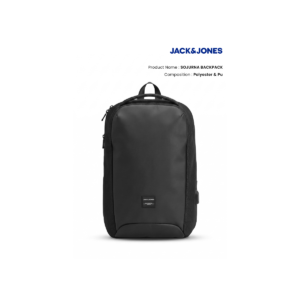 Sojourna Backpack Premium Black Laptop Bag – 22L Travel Office Casual Backpack for Men & Women