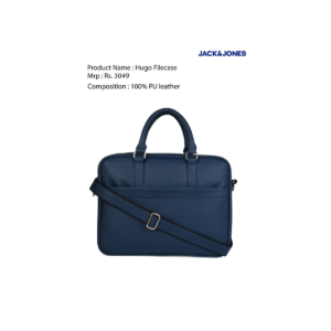 Hugo File Case Premium PU Leather Laptop Office Bag