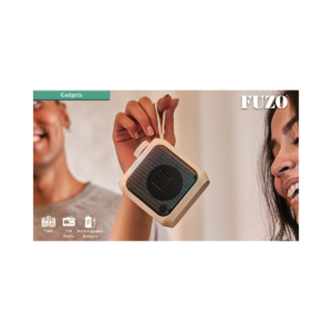 FUZO Mello Portable Bluetooth Wireless Speaker with RGB Lights, TWS Pairing, USB/TF/AUX Support & Rechargeable Battery
