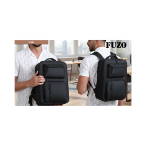 FUZO Aegis Premium Laptop Backpack with Anti-Theft Design, USB Charging Port, Spacious Compartments & Water-Resistant